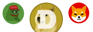 Popüler mem coin simgeleri